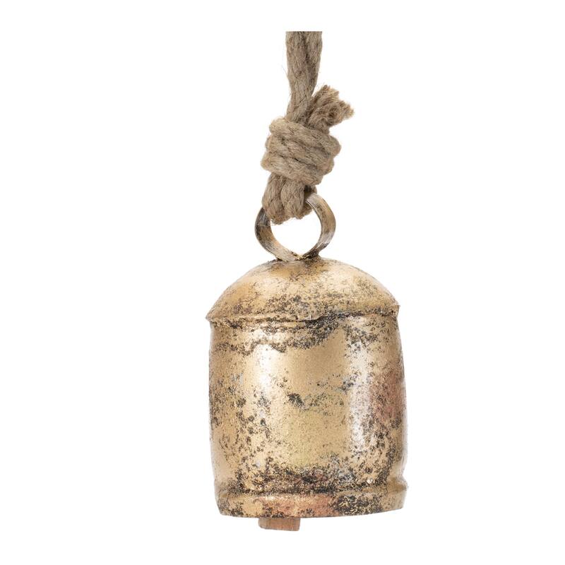 Distressed Metal Bell Ornament (Set of 8) - N/A