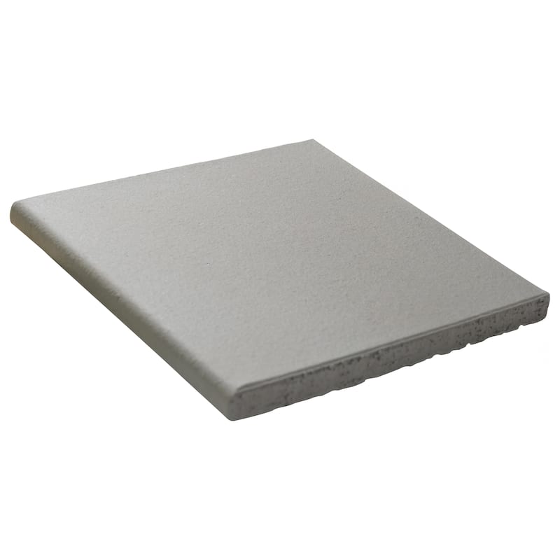 Merola Tile Quarry Bullnose Grey 5-7/8" x 5-7/8" Ceramic Floor and Wall Trim - (1 Tile)
