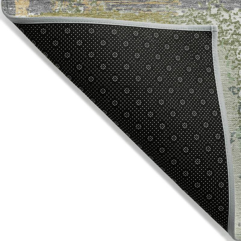 Machine Washable Indoor/Outdoor Casual Contemporary Chantille Rug