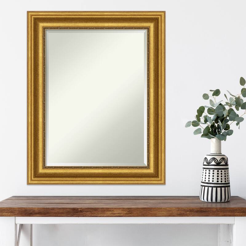 Beveled Wall Mirror - Parlor Gold Frame - Parlor Gold