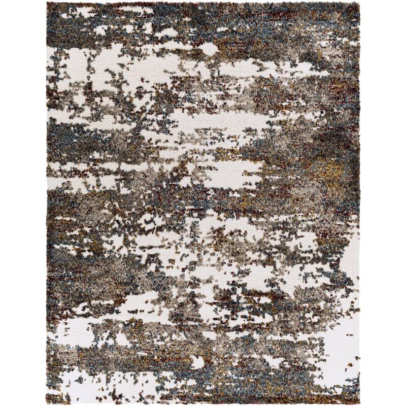 Livabliss Bohemian & Eclectic Celestial Shag Abstract Area Rug