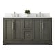 preview thumbnail 18 of 26, Vanity Art 60" Double Sink Bathroom Vanity with Top & Backsplash