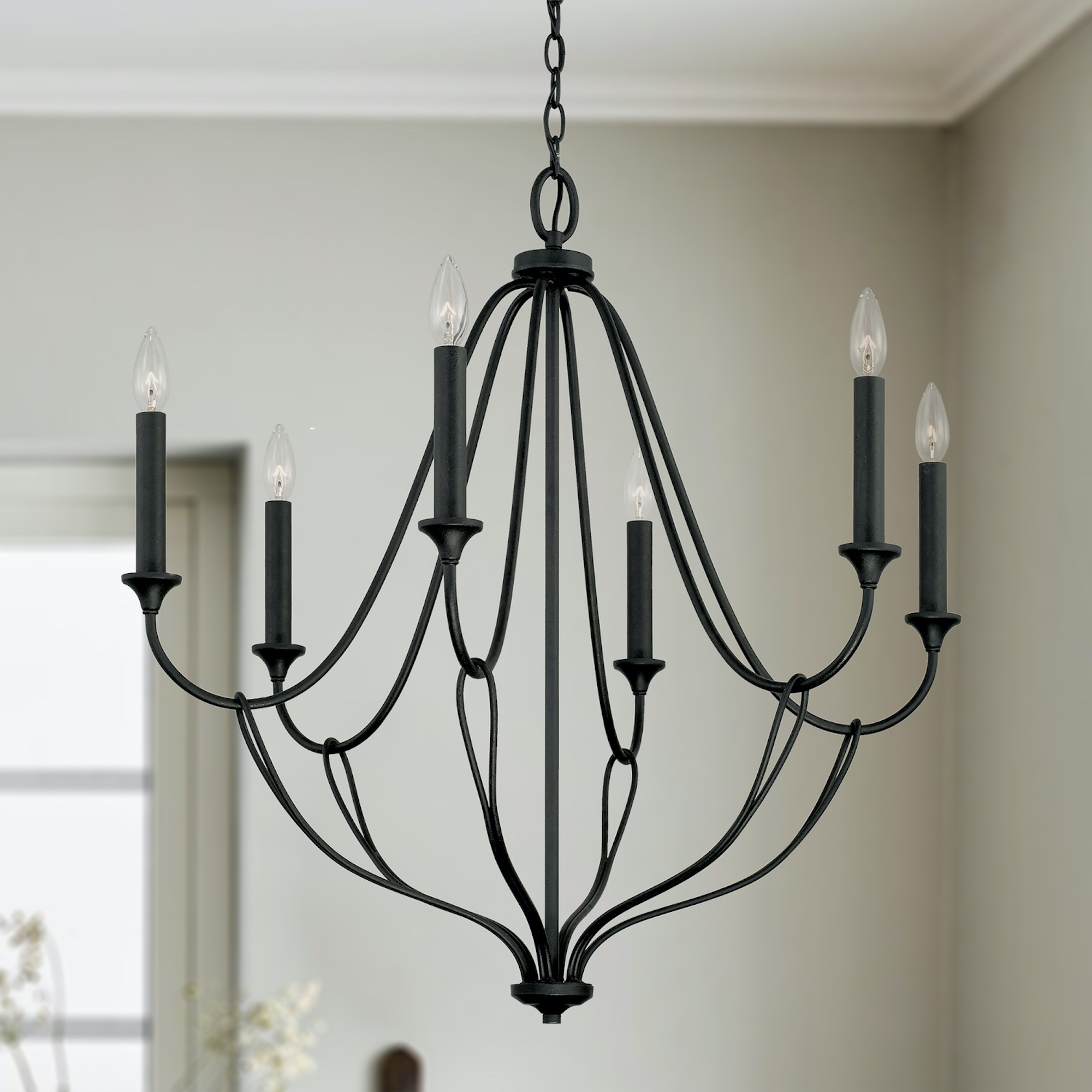 Iron chandelier store