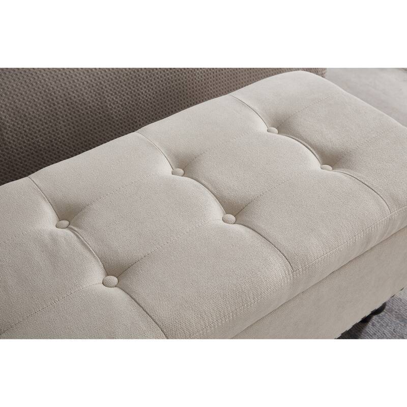 59" Bed Bench Ottoman with Storage