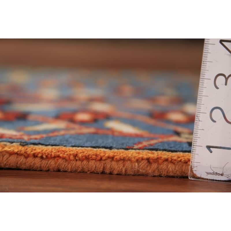 Blue Ziegler Indian Foyer Rug Hand-Knotted Wool Carpet - 2'6"x 5'9"