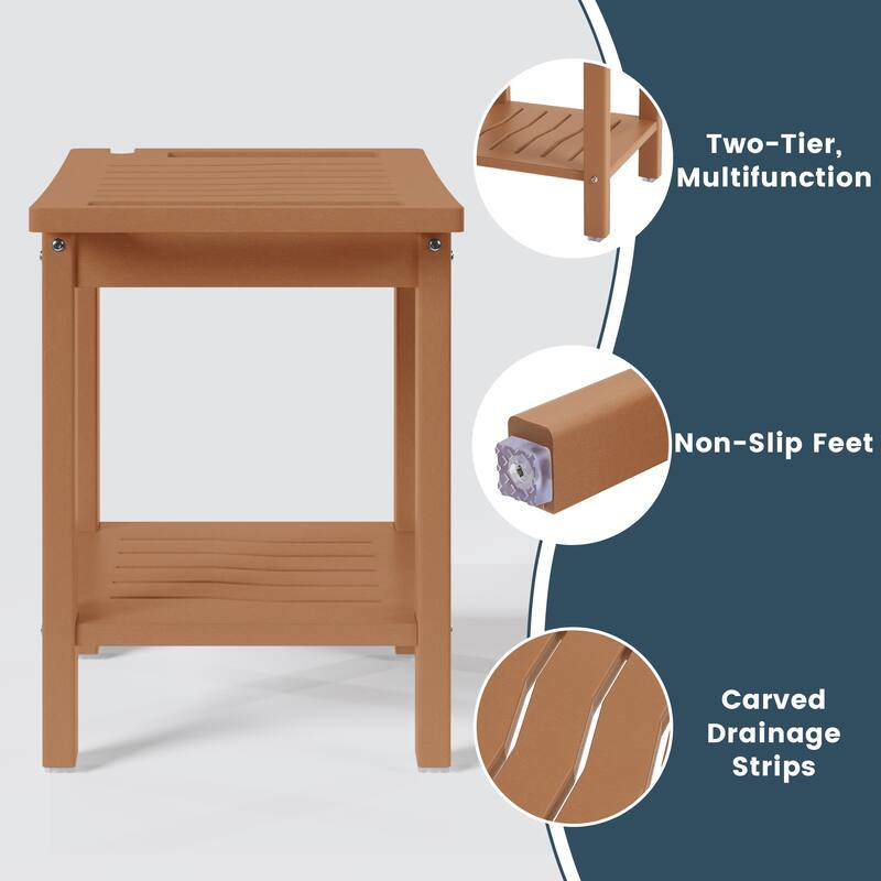 Anapolis Poly Shower Bench