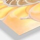 preview thumbnail 5 of 9, Designart 'Golden Nautilus Shell Pattern' Oversized Coastal Wall CLock