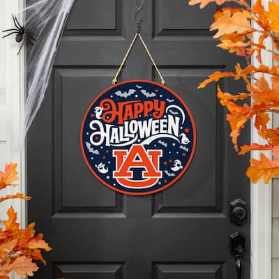 Auburn University 18" x 18" Halloween Door Décor Wall Sign
