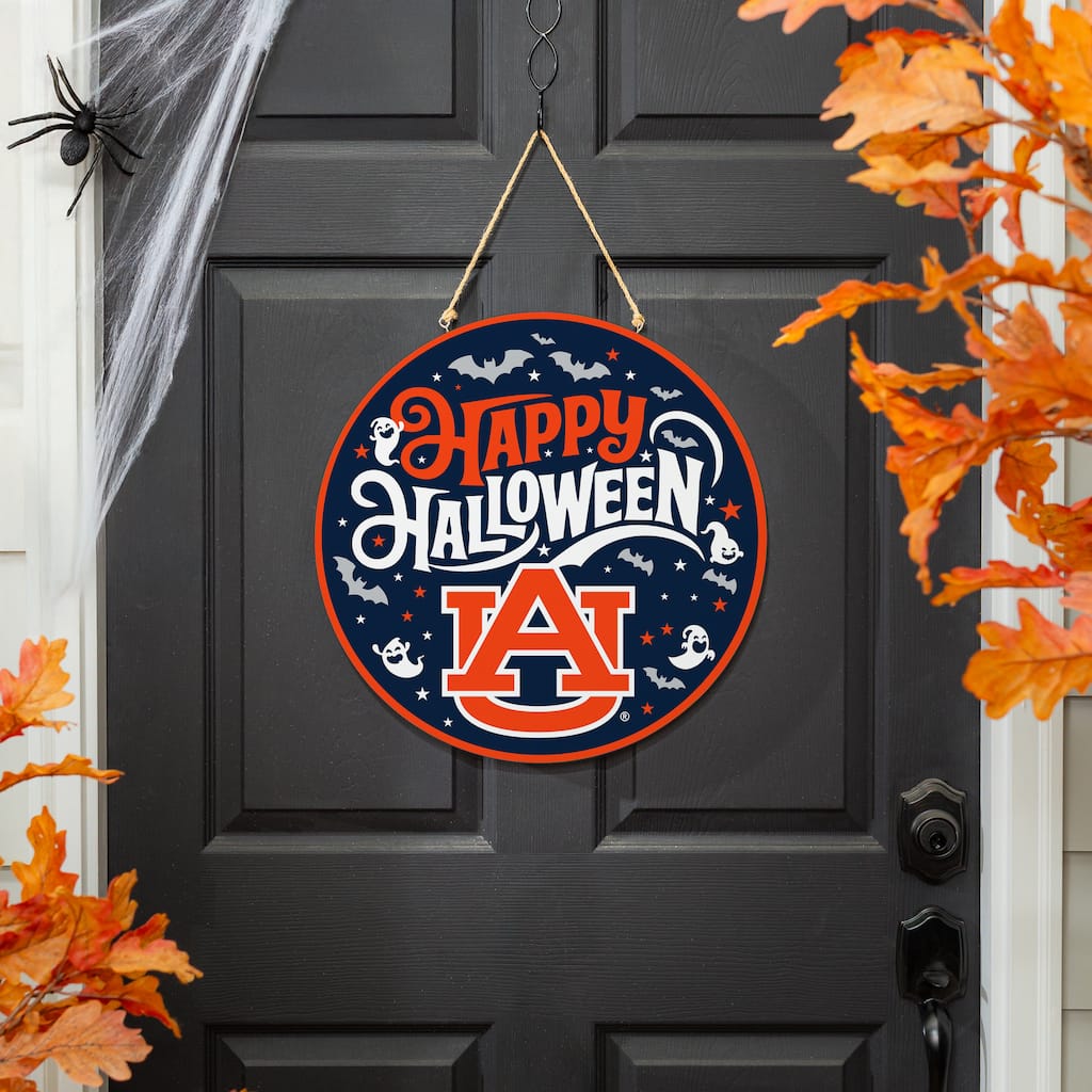 Auburn University 18" x 18" Halloween Door Décor Wall Sign