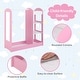 preview thumbnail 17 of 30, Gymax Kids Dress up Storage Hanging Armoire Dresser Costume Closet w/