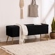 preview thumbnail 24 of 72, Velvet/Leather Storage Bench for Bedroom,End of Bed Bench for King Size Bed, Modern Upholstered Long Ottoman Bench for Entryway