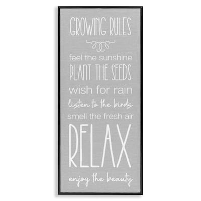 Stupell Rustic Gardening Rules Framed Giclee Art Design By Lil' Rue