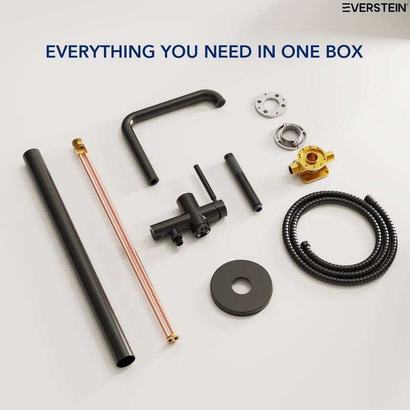 Freestanding Tub Faucet with Hand Shower,Modern Floor-Mount Bathtub Faucet