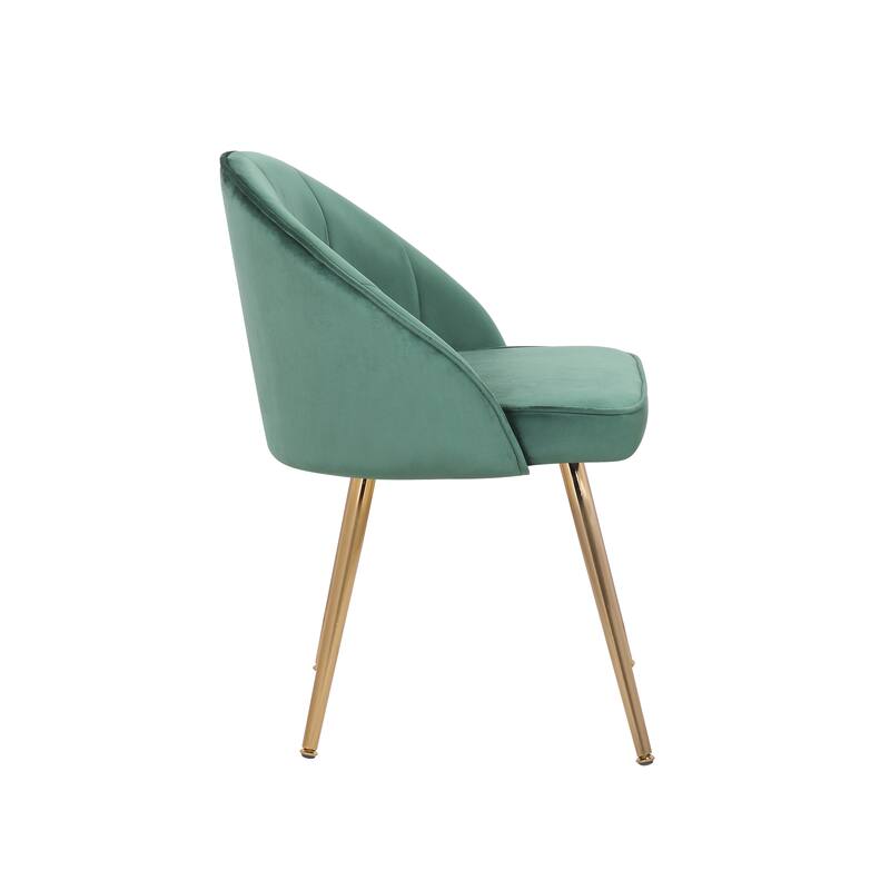 Porthos Home Daija Velvet Dining Chairs with Gold Legs