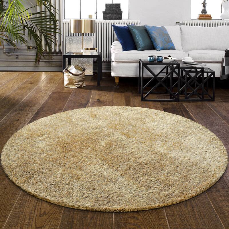 Superior Hand-tufted Plush Solid Shag Indoor Area Rug
