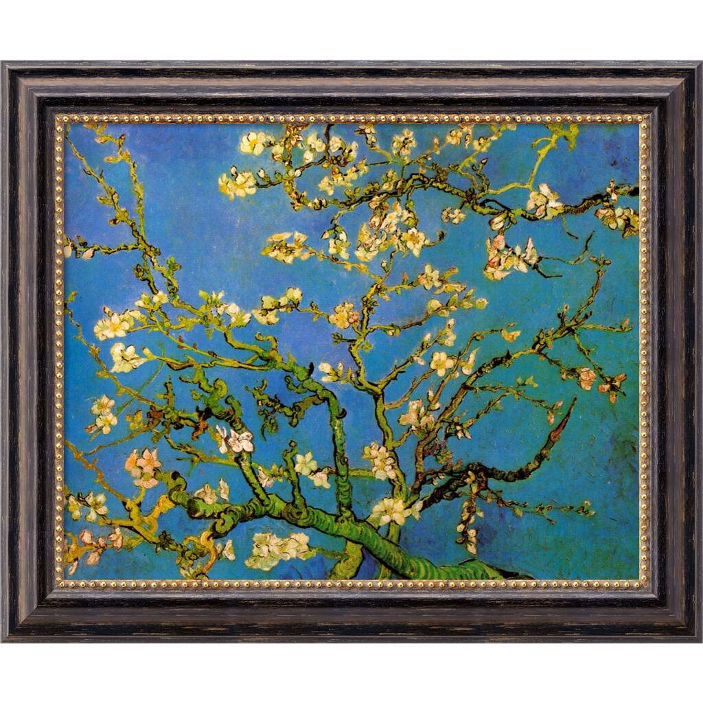 Vincent van Gogh 'Almond Branches in Bloom' Framed Art Canvas