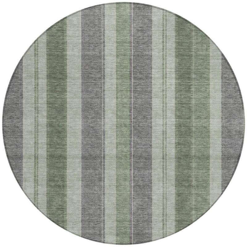 HomeRoots Striped Transitional Rectangle Outdoor Rug
