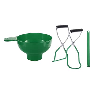 Canning Tools Kit Includes 1Pcs Funnel,1Pcs Jar Lifter,1Pcs Tongs