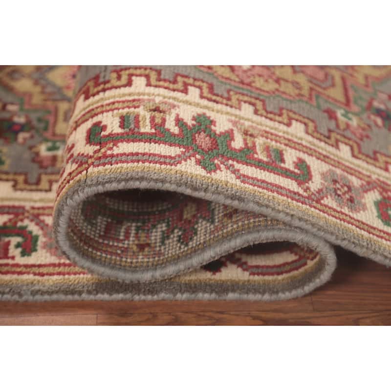 Geometric Heriz-Serapi Accent Rug Handmade Oriental Wool Carpet - 2'6"x 5'10"