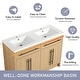 preview thumbnail 8 of 17, Jentoria 48"/60" FreeStanding Bathroom Vanity with Sink, Bathroom Vanity with Soft Close Door and Adjustable Shelf