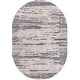 preview thumbnail 16 of 16, Livabliss Teddy Grey Abstract Modern Area Rug Grey - 6'7" x 9'6" Oval