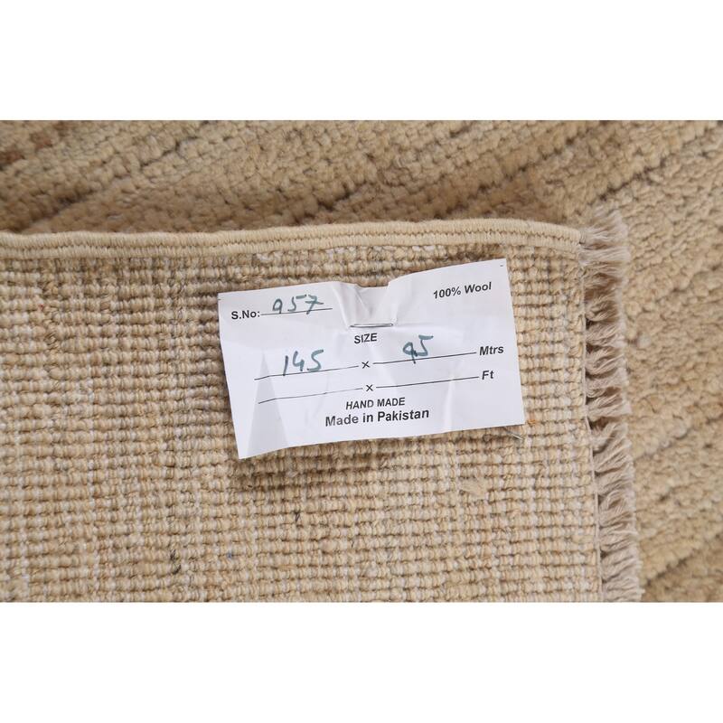 Contemporary Gabbeh Kashkoli Oriental Area Rug Handmade Wool Carpet - 3'3" x 4'10"