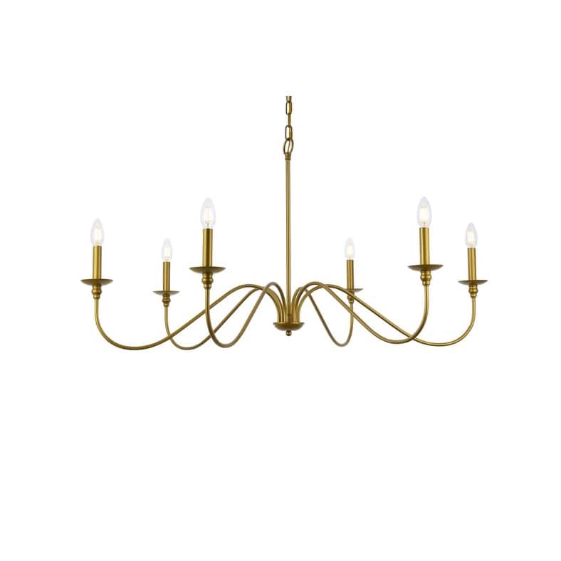 Bellevue EGCH51933 Nerita 6 Light 42" Wide Taper Candle Chandelier
