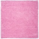 preview thumbnail 58 of 150, SAFAVIEH August Shag Solid 1.2-inch Thick Area Rug 5'3" x 5'3" Square - Pink