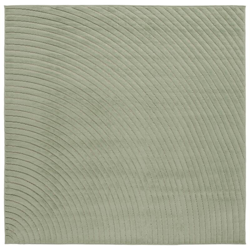 SAFAVIEH Selena Miralena Modern Contemporary Rug - 8' Square - Green
