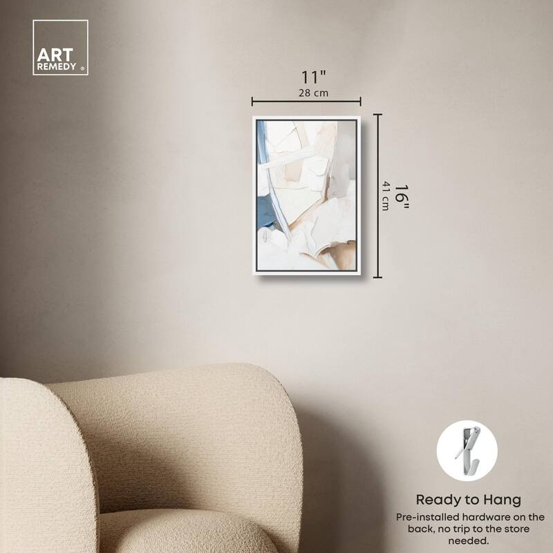 Bone and Beige I Canvas by Art Remedy