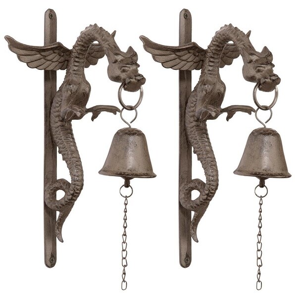 Design Toscano Florentine Dragon Gothic Iron Doorbell (Set of 2