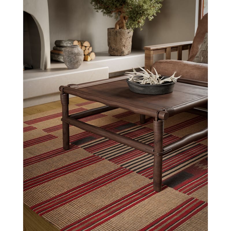 Momeni Adobe Hand Woven Wool and Jute Geometric Area Rug