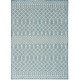 preview thumbnail 46 of 98, Nourison Positano Indoor/Outdoor Moroccan Area Rug 4' x 6' - Aqua/Blue