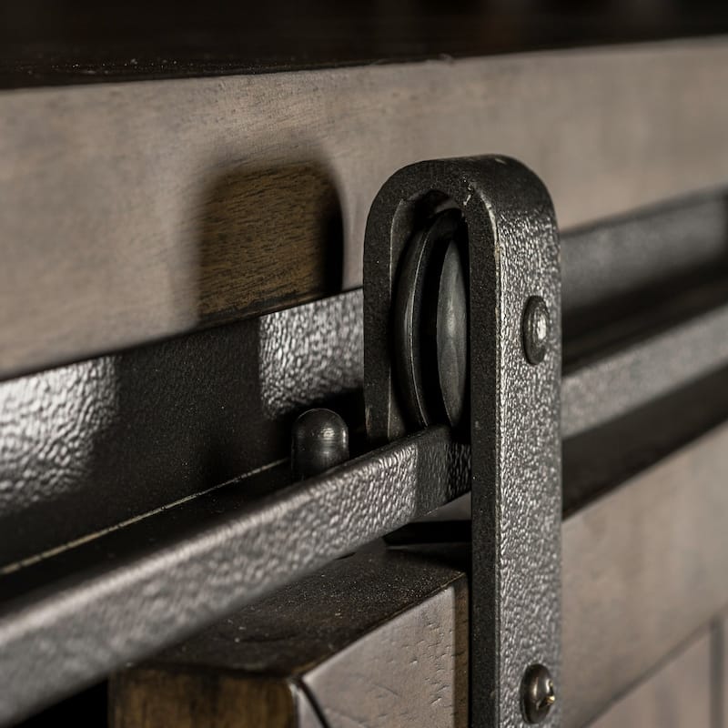 Thornwood Hills Rock Beaten Grey Sliding Door Chest