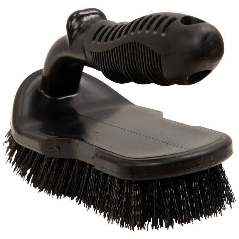 Large Hand-Held Swimming Pool Scrub Brush with Bumper - 8"