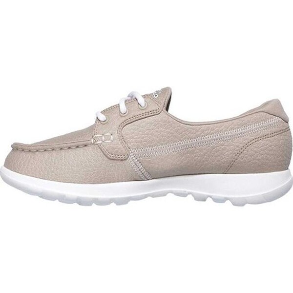 Shop Skechers Women's GOwalk Lite Eclipse Boat Shoe Natural Shop Skechers Women's GOwalk Lite Eclipse Boat Shoe Natural