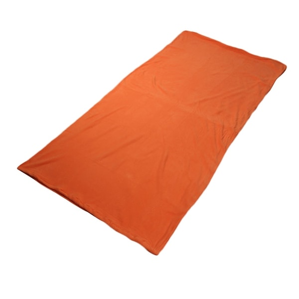 Outdoor Climbing Activities Portable Foldable Zipper Closure Sleeping Bag Orange