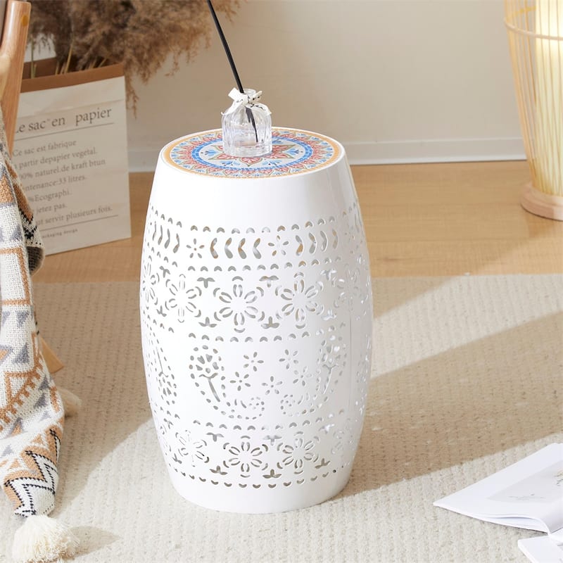 12" Metal Side Table