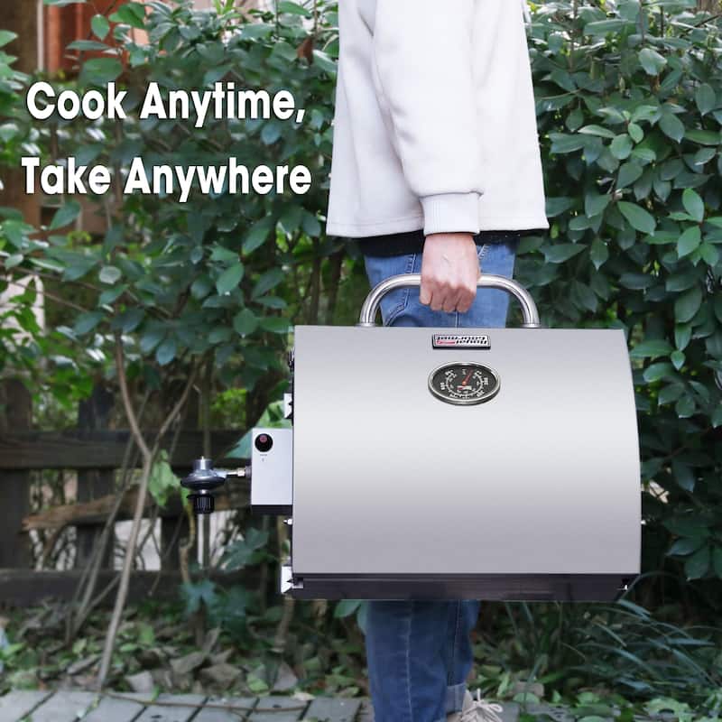 Royal Gourmet Stainless Steel Portable Grill with Folding Legs