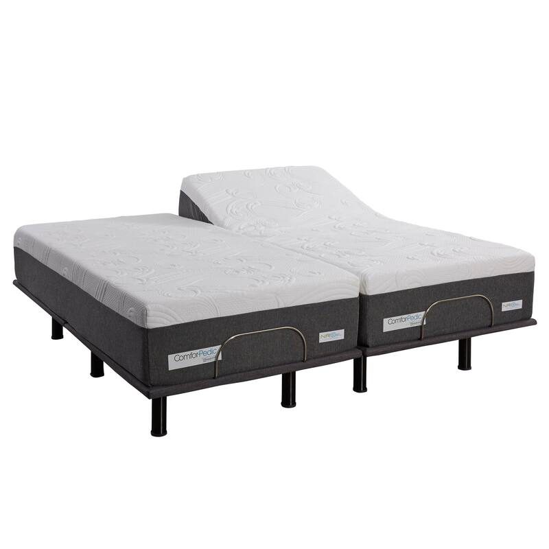 ComforPedic from BeautyRest 12-inch NRGel Mattress and Adjustable Bed Set