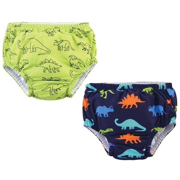 slide 1 of 1, Hudson Baby Toddler Boy Swim Diapers, Dinosaurs 3T - Dinosaurs
