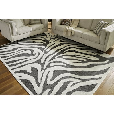 Signature Design by Ashley Thomwith Black/Ivory Rug