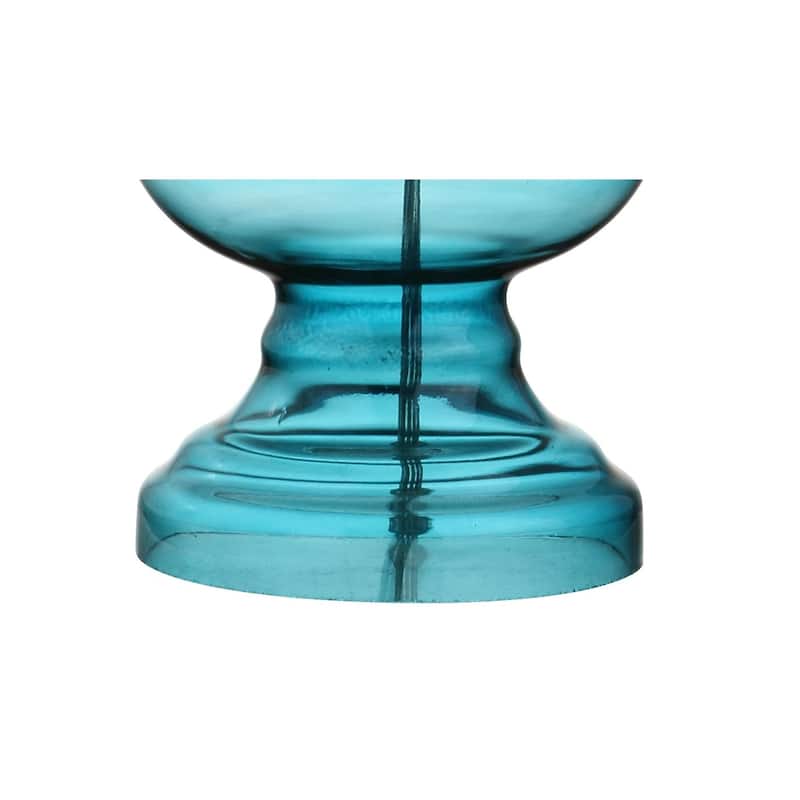 Stewart 28.5" Glass LED Table Lamp, Aqua (Set of 2) by JONATHAN Y
