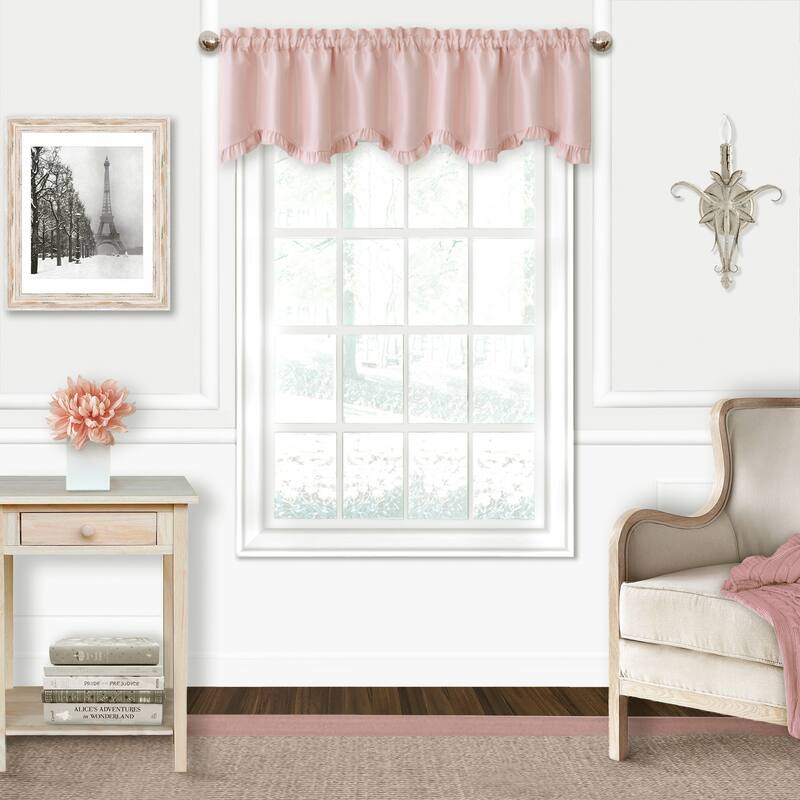 Adaline Nursery and Kids Ruffled Window Valance - 52" w x 15" l