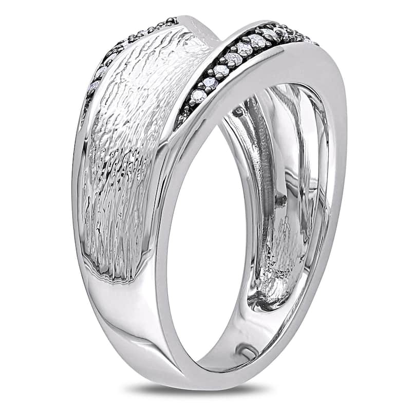Miadora 1/4ct TDW Diamond Ring in Sterling Silver