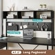 preview thumbnail 7 of 68, L Shaped Gaming Desk Computer Desk Corner Desk Pegboard Power Outlet