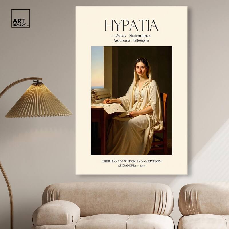 Philosopher of Alexandria Canvas by Art Remedy, Gallery Wrapped
