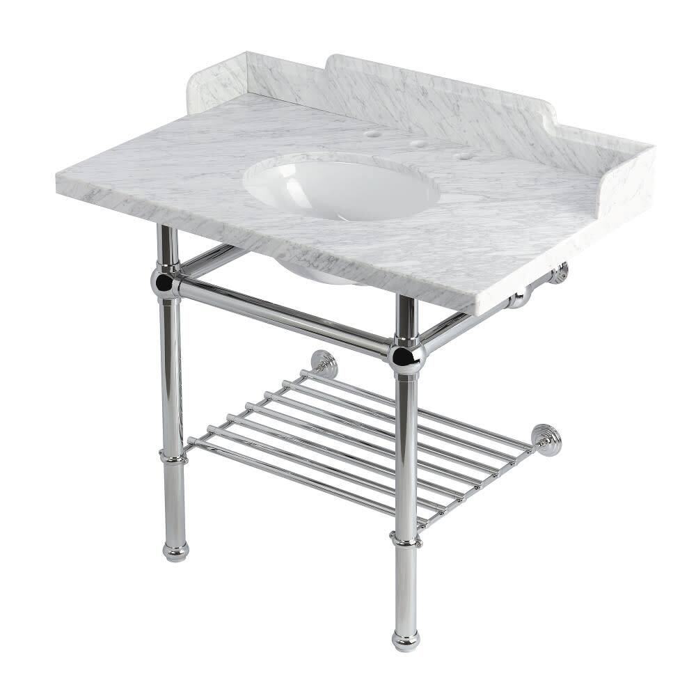 Kingston Brass LMS3630MBB-P-SET Pemberton 36" Rectangular Brass,