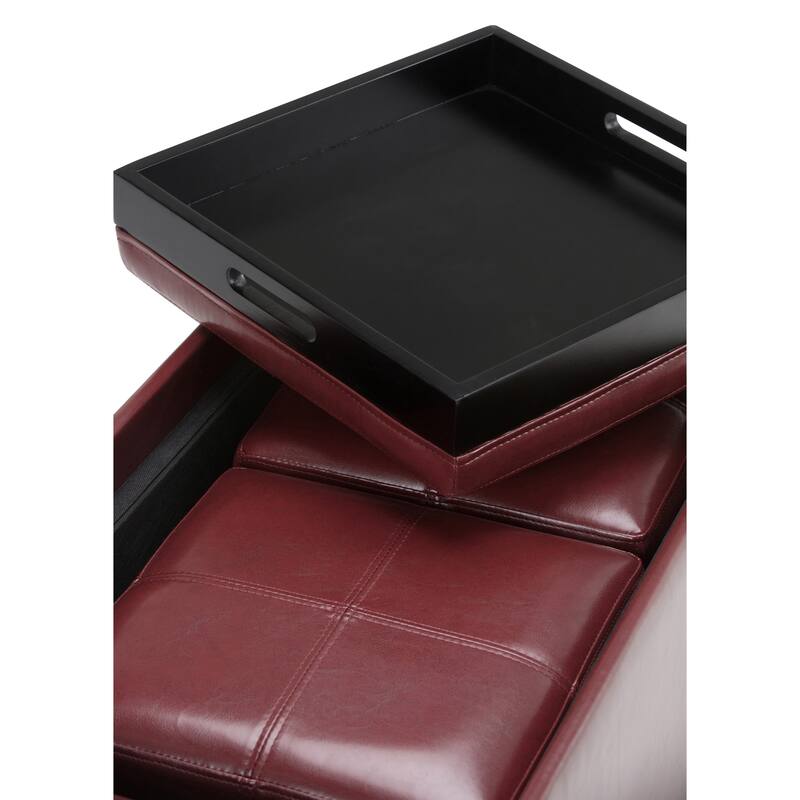 WYNDENHALL Franklin Upholstered 3-piece Ottoman Set