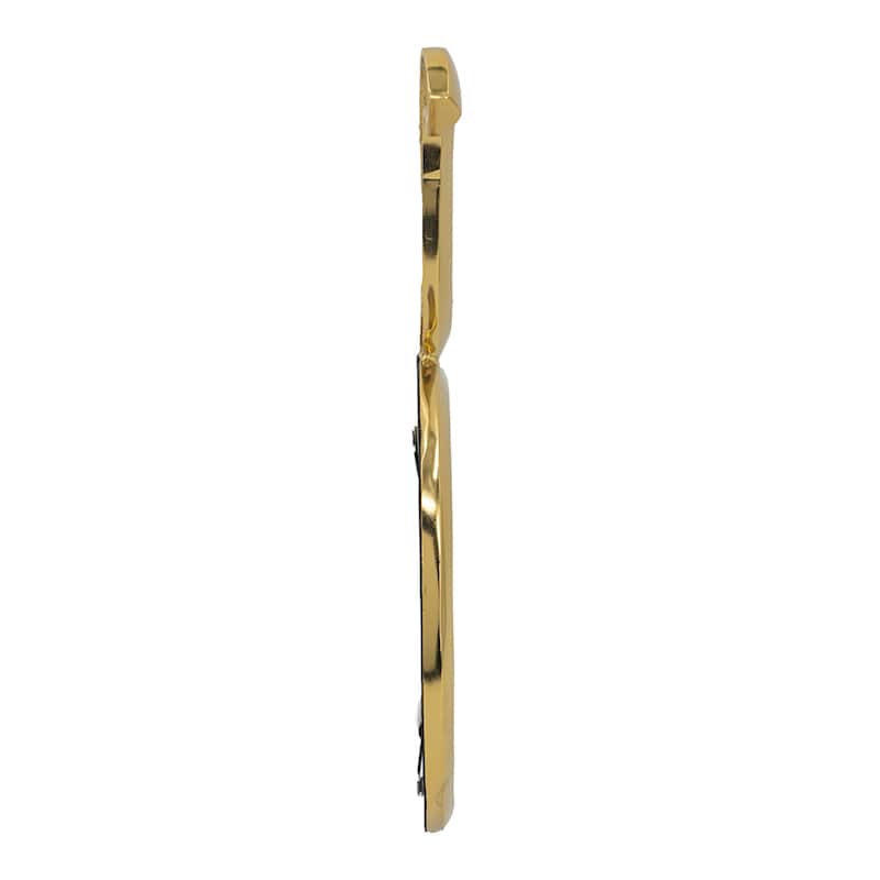 Gold Round Mirror with Aluminum Frame